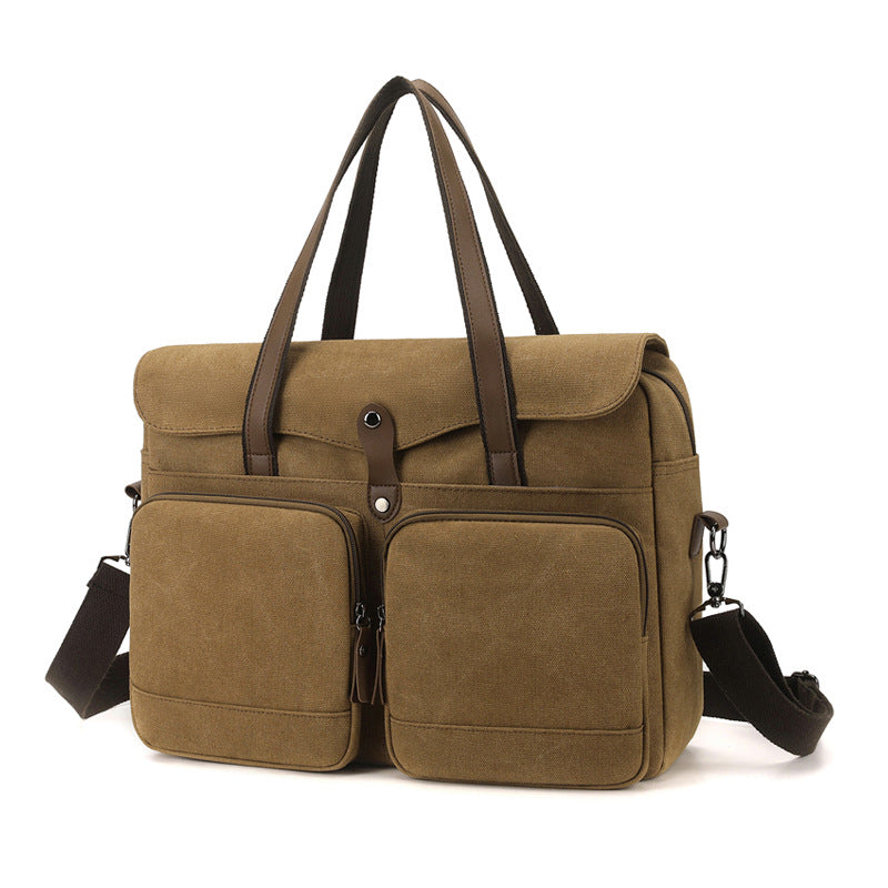 Stylish Canvas Briefcase LoungeYard — product view 4