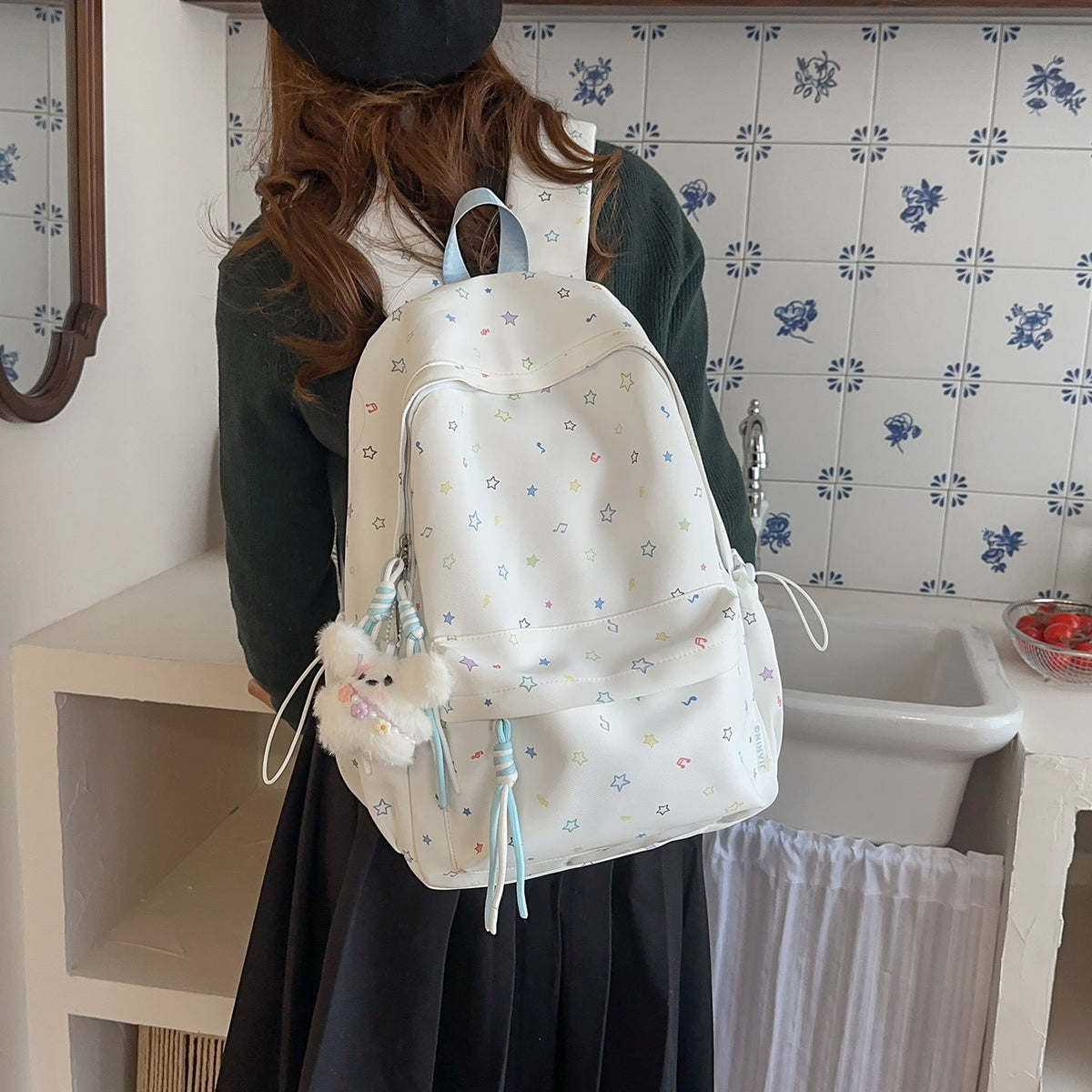 Star-Printed Stylish Daypack LoungeYard — product view 2