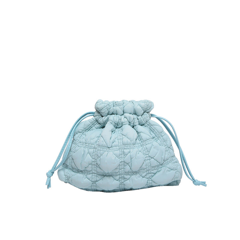 Quilted Drawstring Handbag — product view 1
