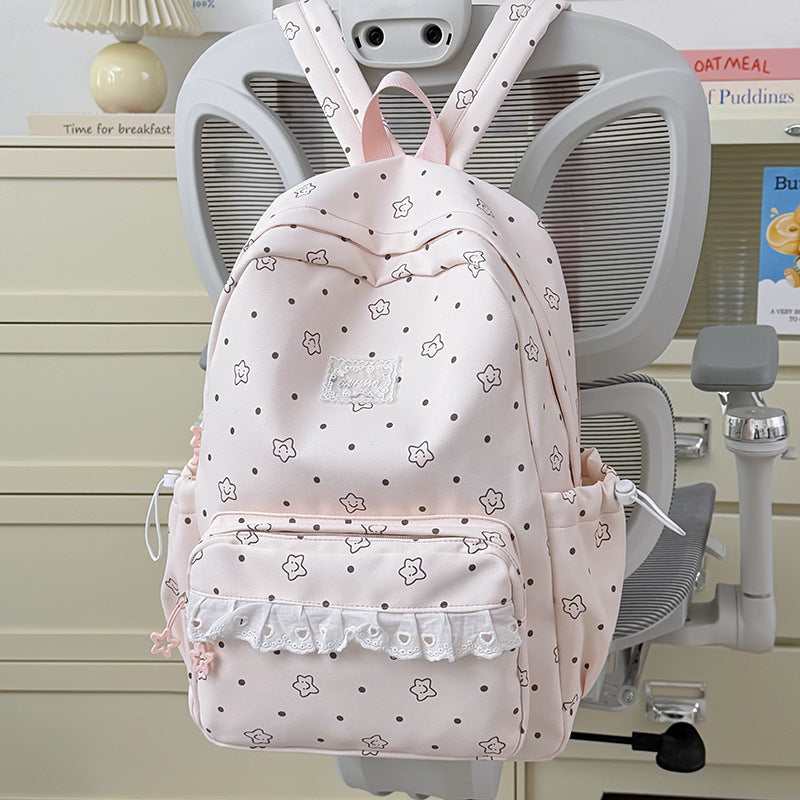 Cute Graphic Print Backpack LoungeYard — product view 4