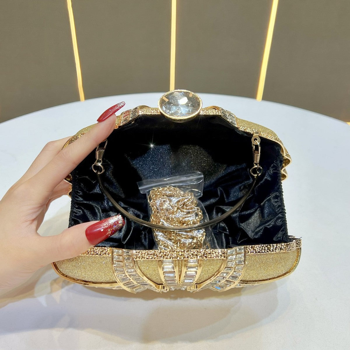 Glamorous Decorative Clutch Bag — product view 3