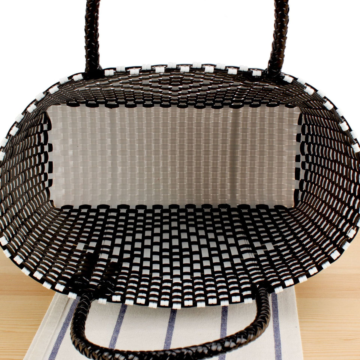 Braided Tote Bag Made of Robust Material with Structured Design LoungeYard — product view 3