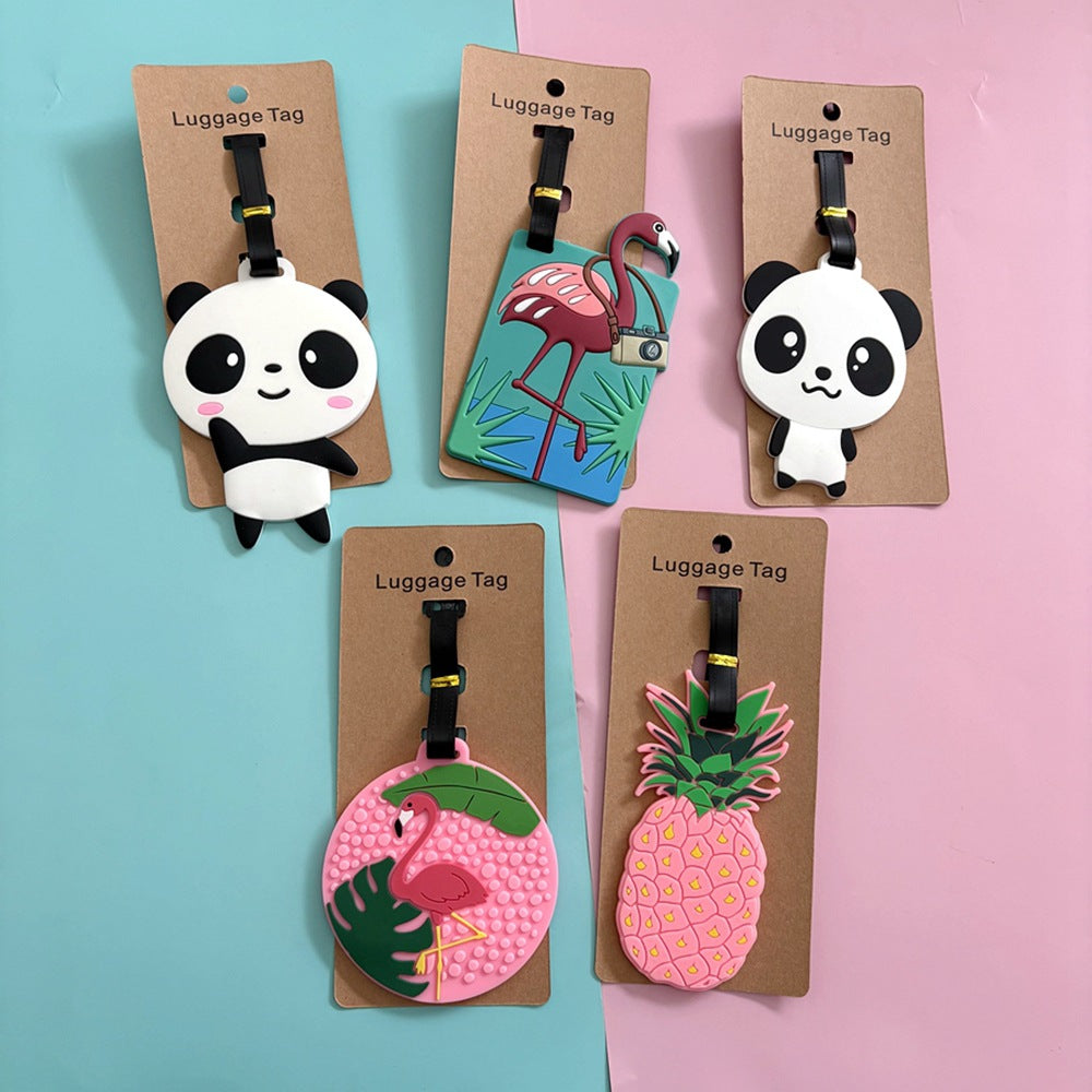 Cute Panda Luggage Tag LoungeYard — product view 1