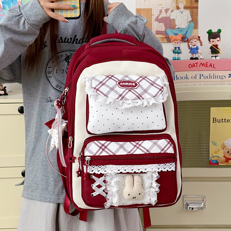 Playful Backpack with Multi-Pocket Design LoungeYard — product view 3
