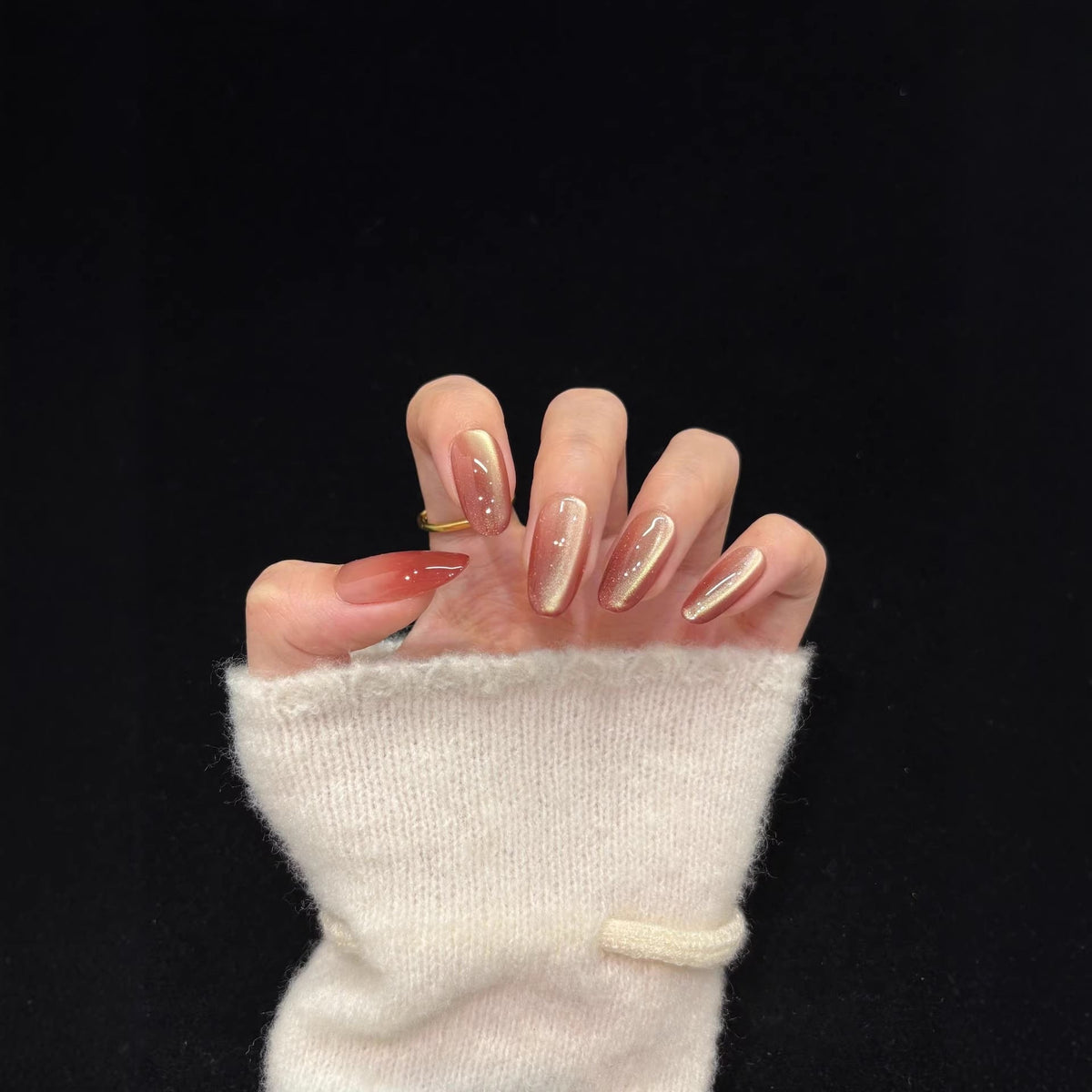 Premium Glossy Ombre Press-On Nails — product view 1