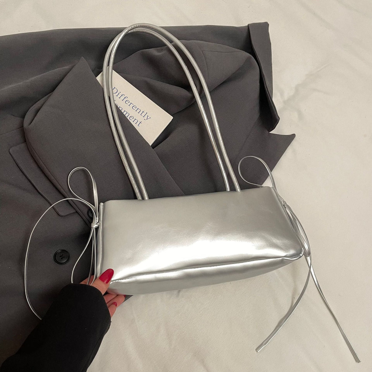 Elegant Minimalist Handheld Satchel — product view 6