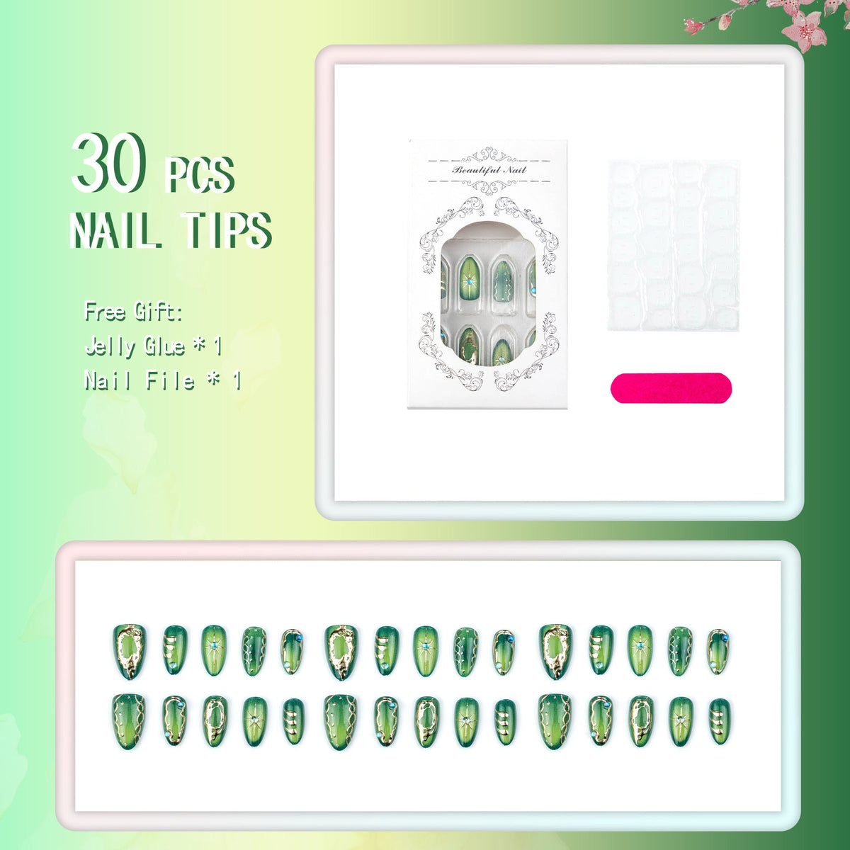 Decorative Nail Tips Kit — product view 3