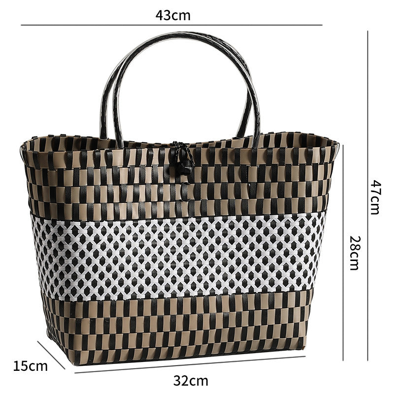 Stylish Woven Beach Tote LoungeYard — product view 7