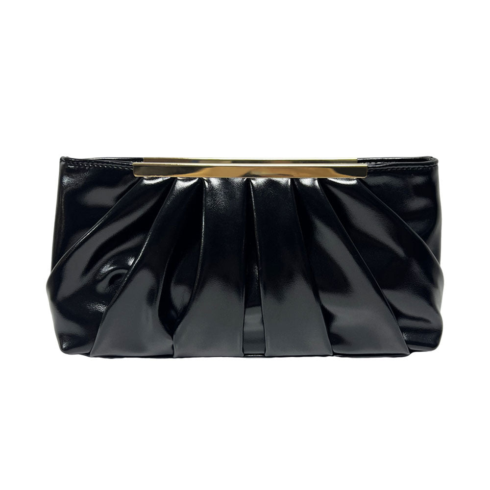 Pleated Chain Strap Evening Handbag — product view 5