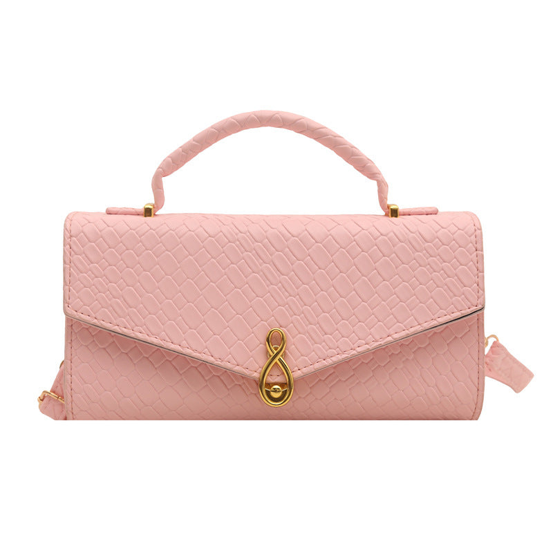 Elegant Crocodile-Patterned Handbag — product view 4
