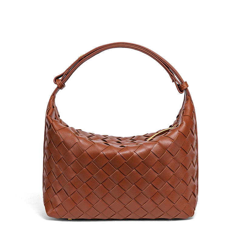 Handmade Woven Leather Mini Bag LoungeYard — product view 4