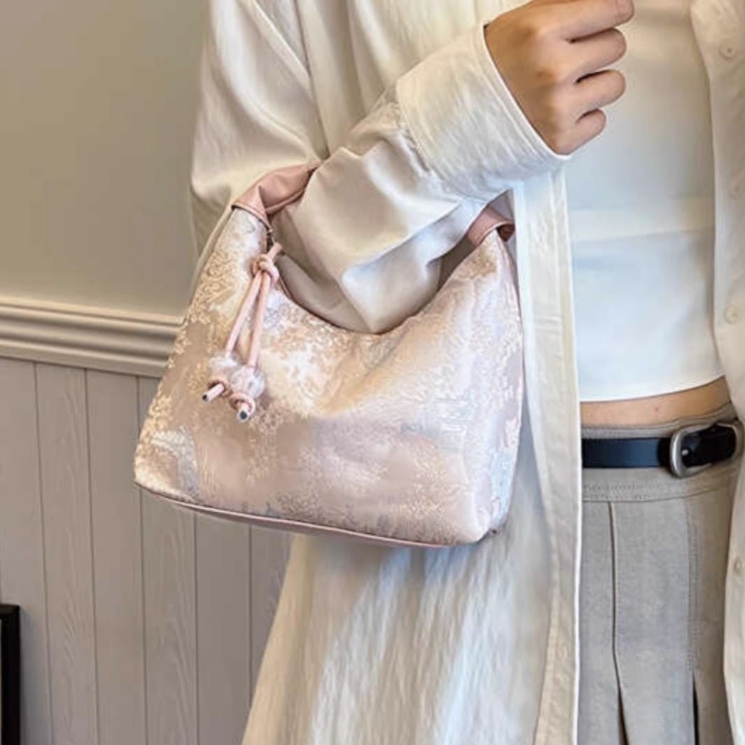 Floral-Patterned Handheld Evening Bag LoungeYard — product view 4