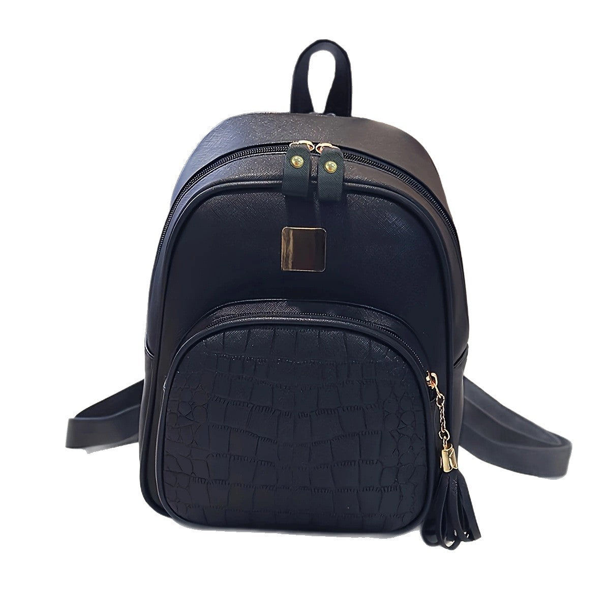 Fashionable backpack with structured material LoungeYard — product view 5