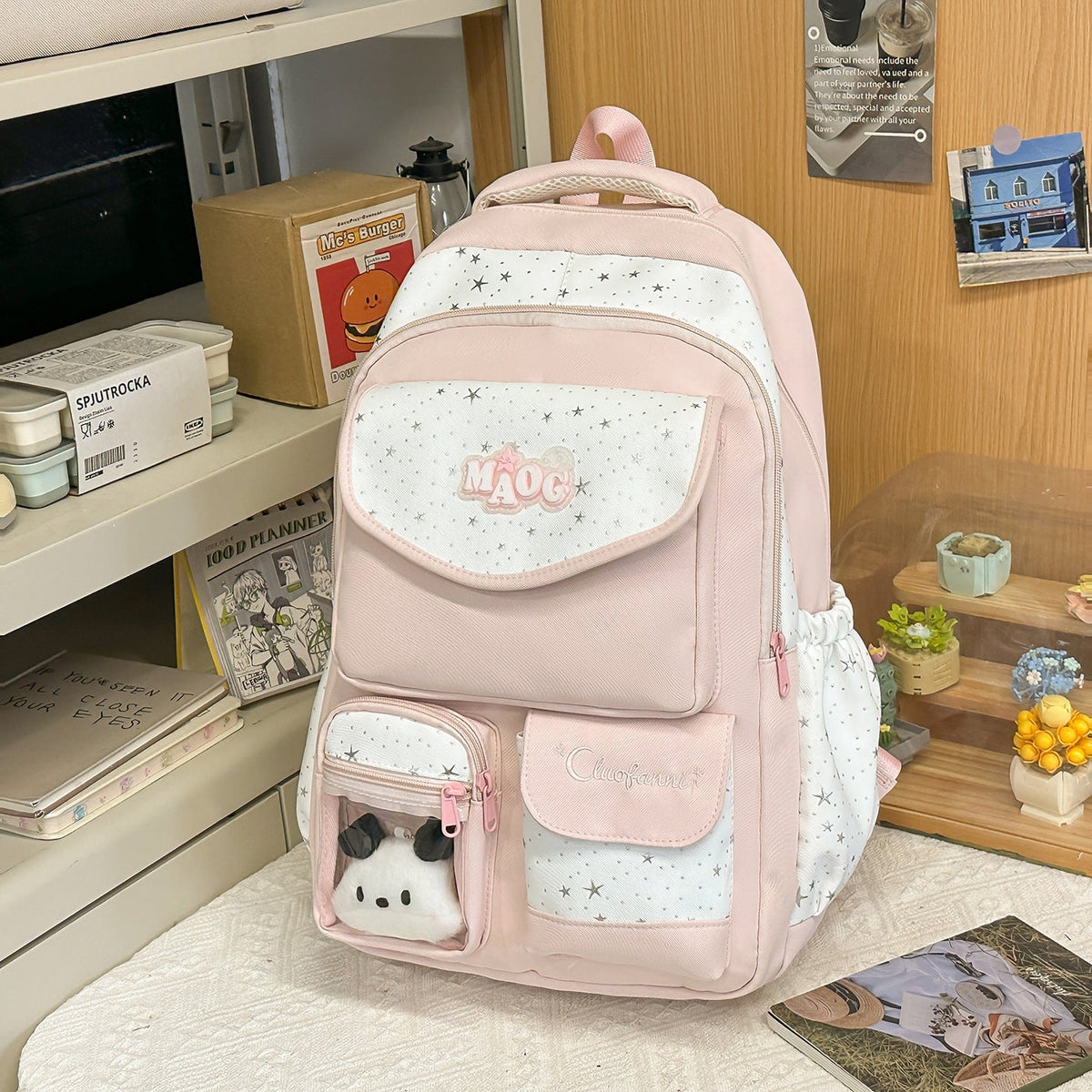 Decorative Plush Character Backpack LoungeYard — product view 6