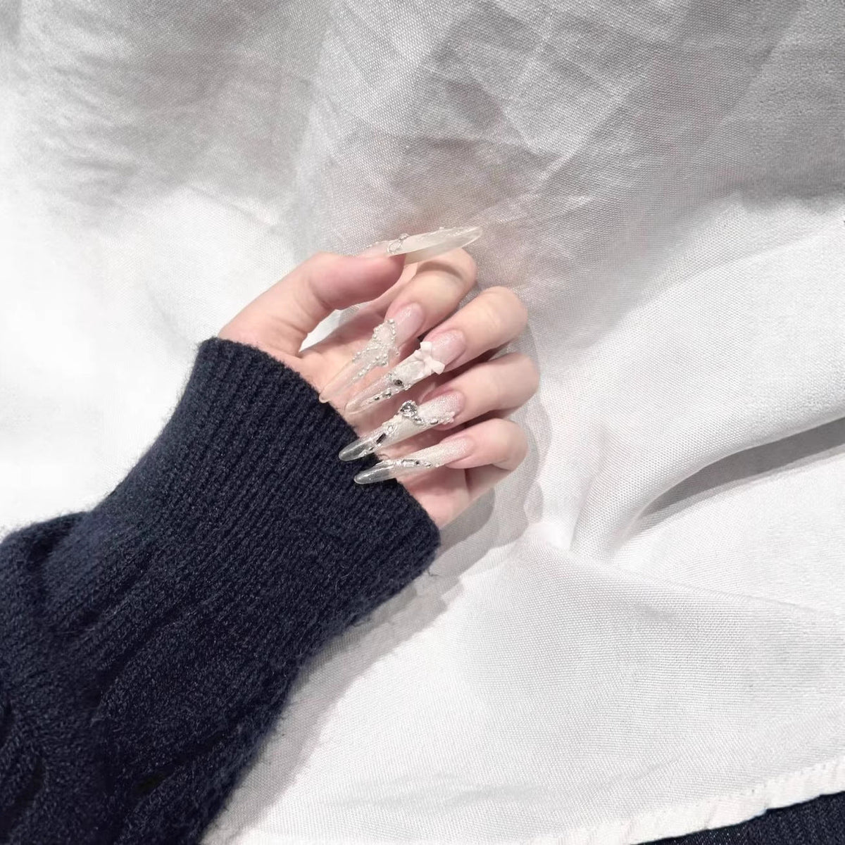Elegant Decorative Acrylic Nail Extensions — product view 1
