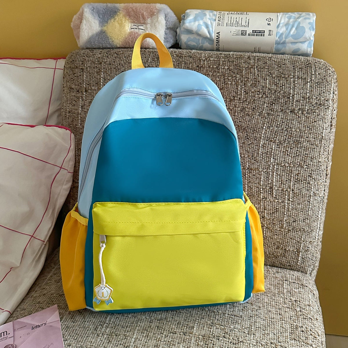 Multifunctional Colorblock Backpack LoungeYard — product view 7