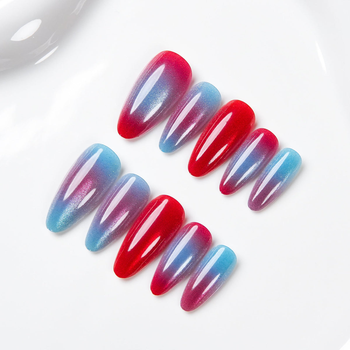 Ombre Sculpted Press-On Nails — product view 1