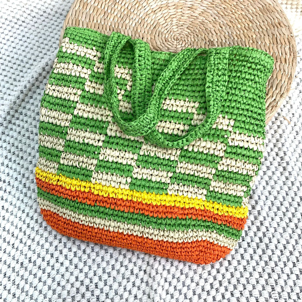 Hand-knotted summer tote LoungeYard — product view 5