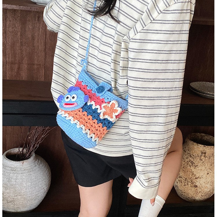 Fun Crochet Fish-Shaped Mini Bucket Bag — product view 1