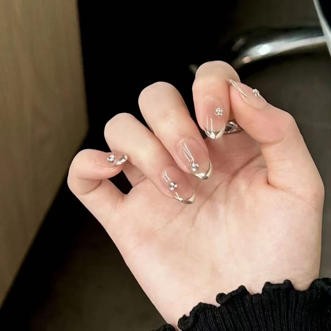 Elegant Rhinestone Nail Art Extensions — product view 1