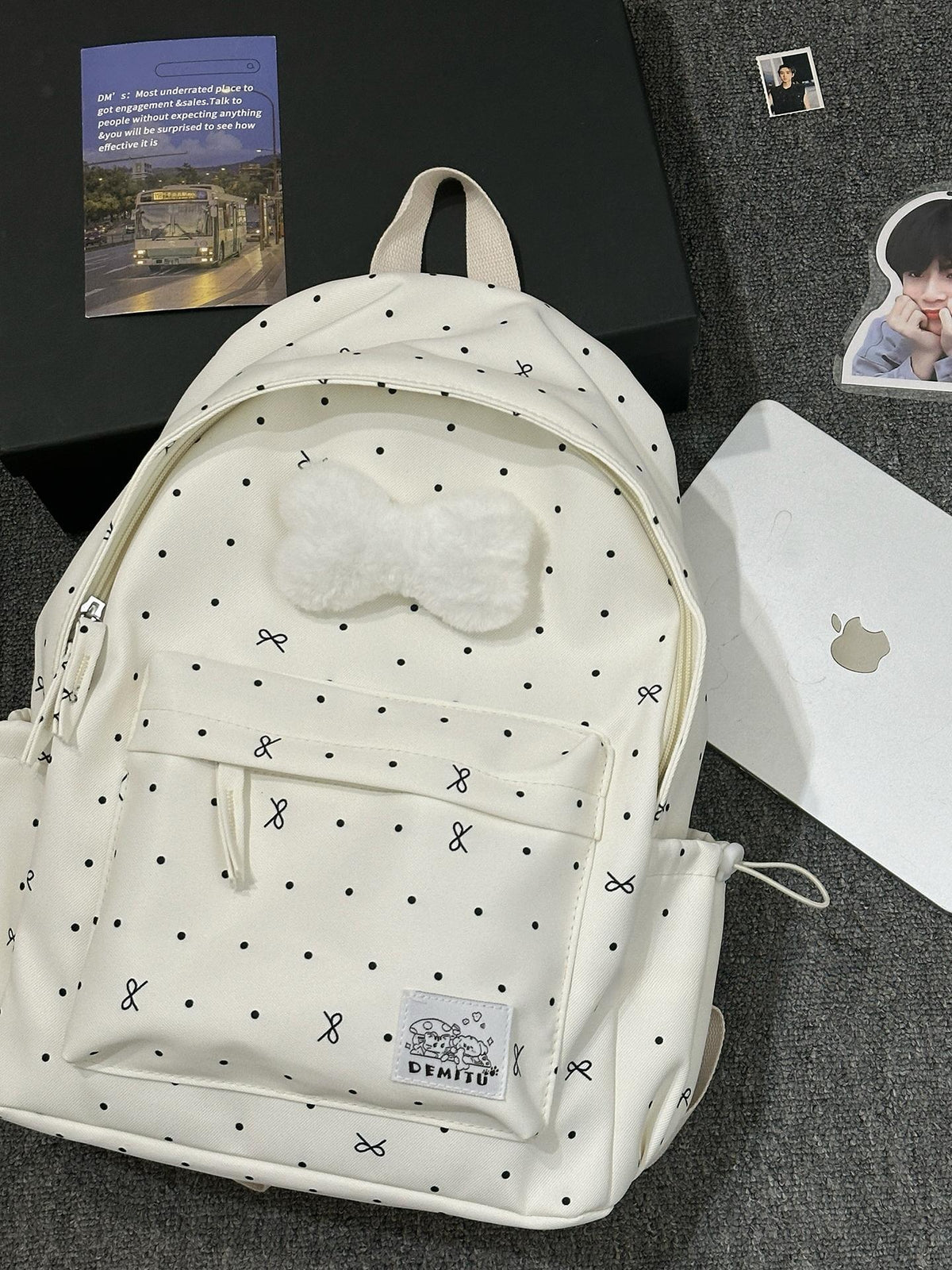 Playful Polka Dot Backpack LoungeYard — product view 6
