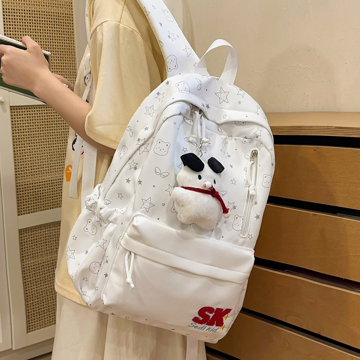 Illustrated Character-Themed Backpack LoungeYard — product view 2