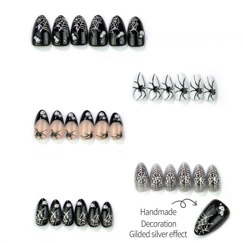 Gothic Spider-Themed Press-On Nails — product view 3