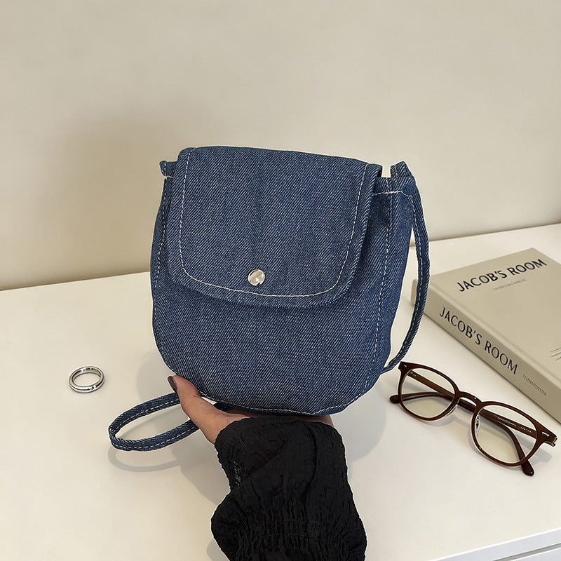 WoCompact Denim Crossbody Bag LoungeYard — product view 3