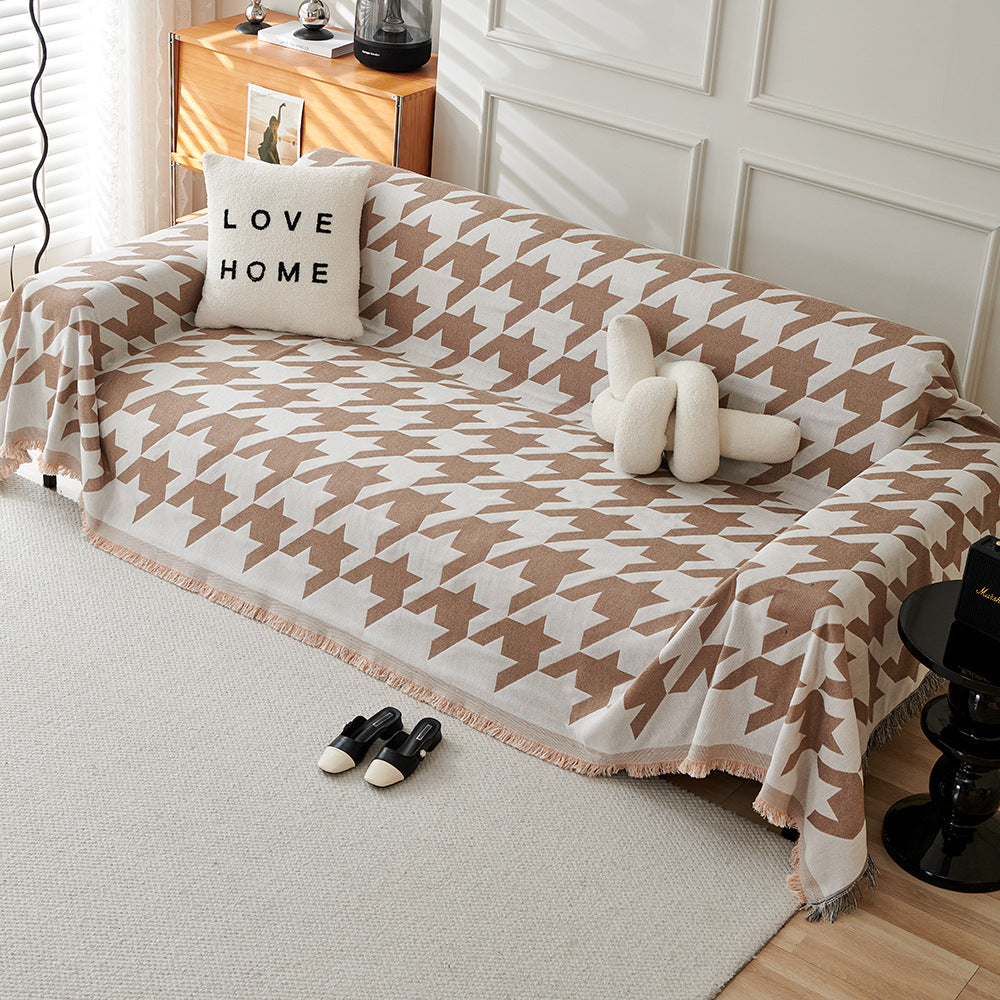 Cozy Houndstooth Throw Blanket — product view 6