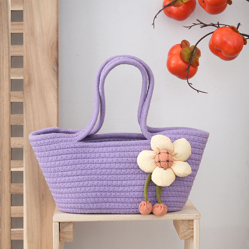 Flower-shaped tote bag LoungeYard — product view 3