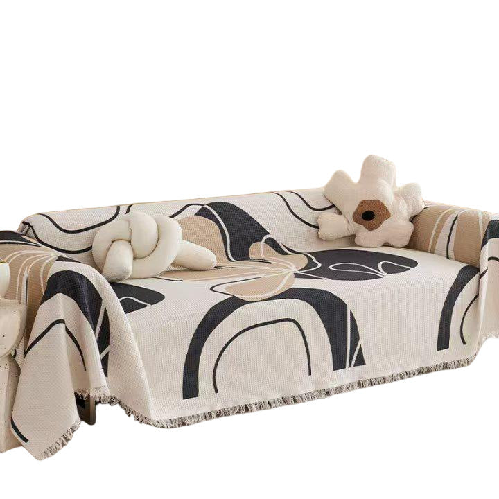 Artistic Patterned Sofa Throw Blanket — product view 2