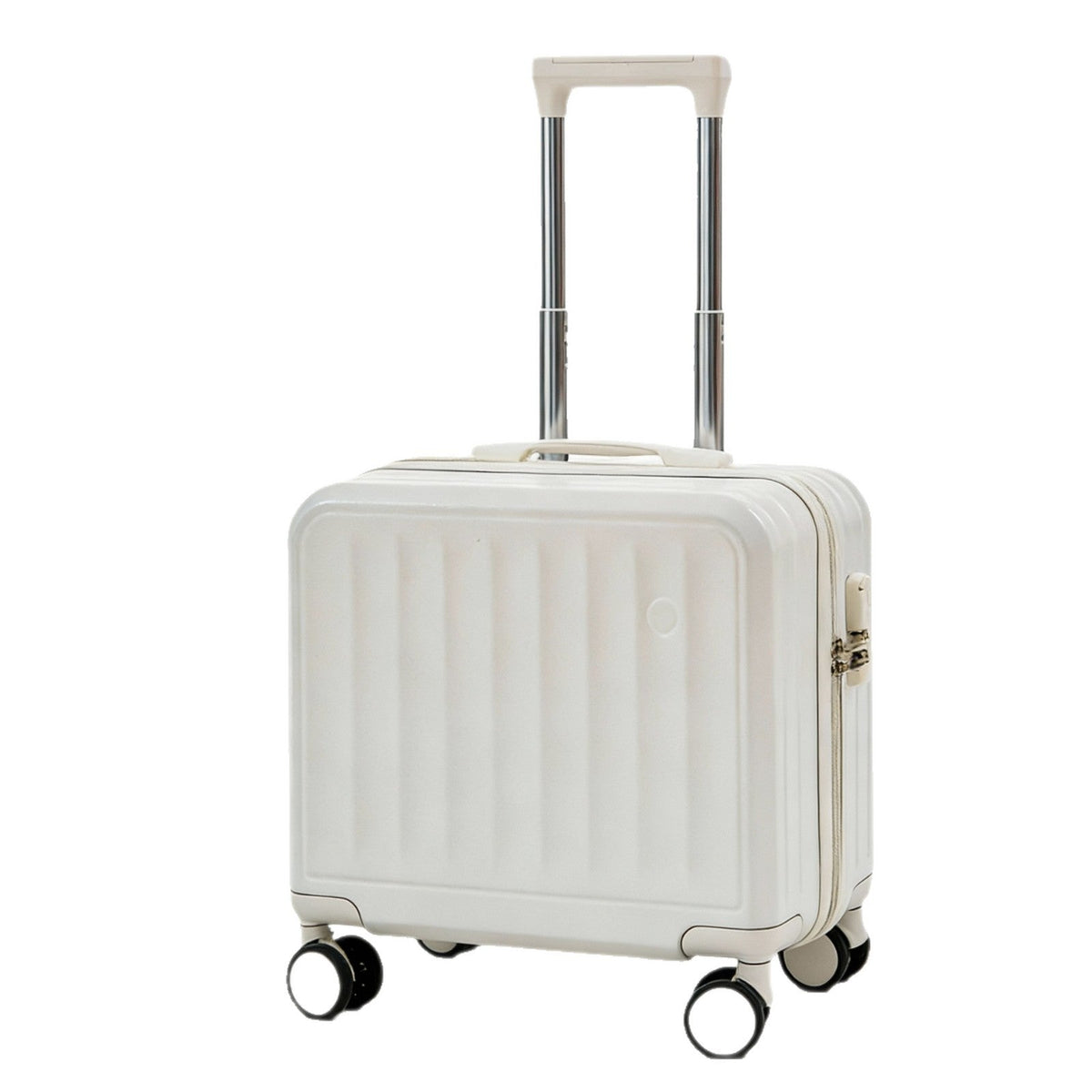 hardshell carry-on suitcase with telescopic handle and 360 degree spinner wheels LoungeYard — product view 5