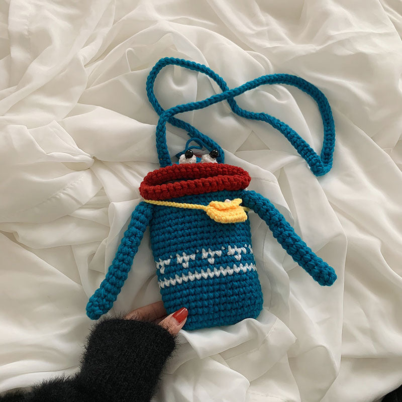Fun Character Crochet Crossbody Bag — product view 7
