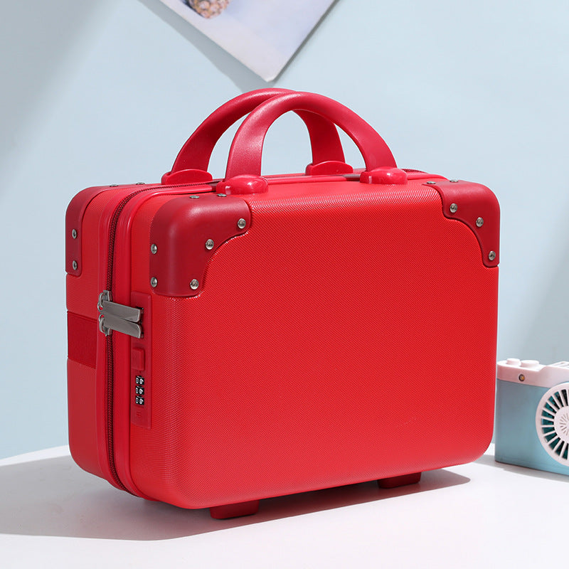hard-shell vanity carry cosmetic case with reinforced corners and combination lock LoungeYard — product view 4