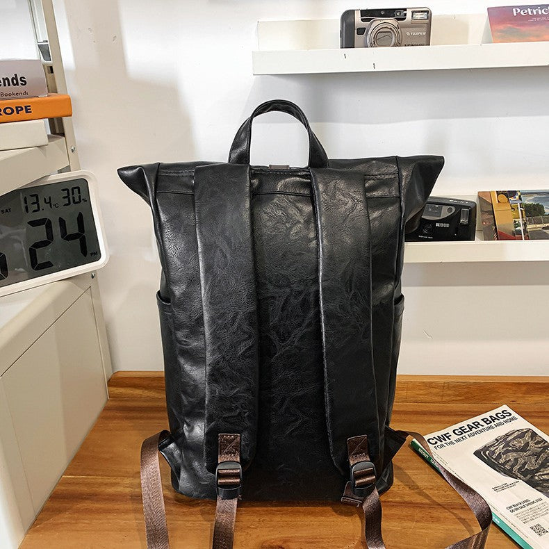 Casual Leather Backpack LoungeYard — product view 2