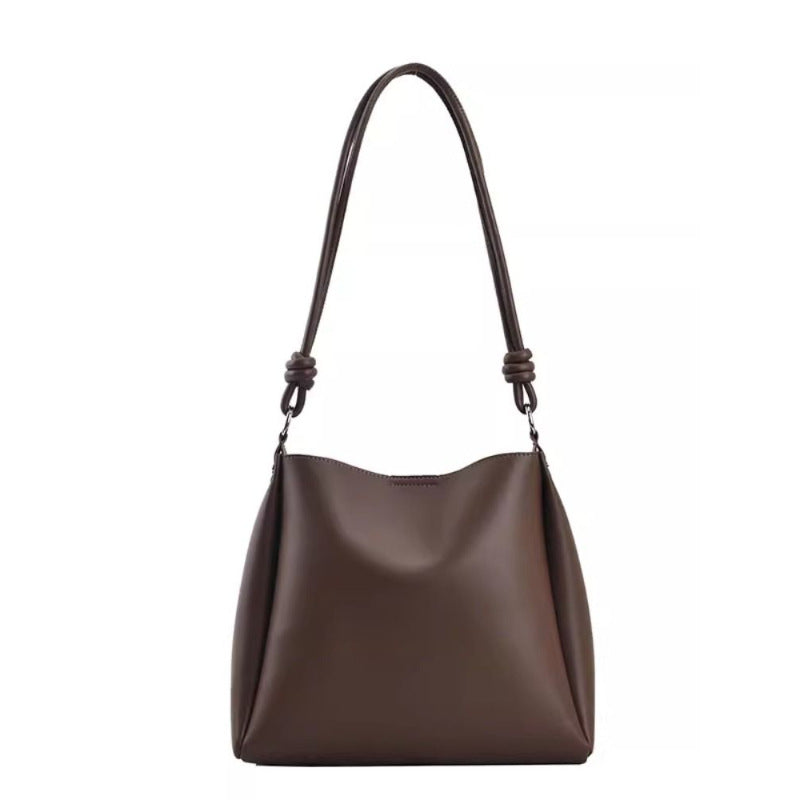 Premium Leather Slouchy Tote LoungeYard — product view 5