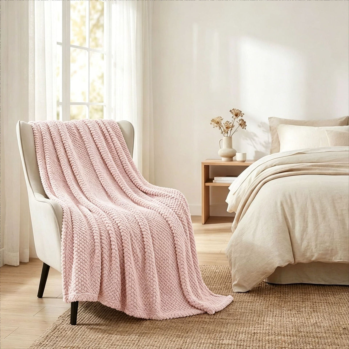 Chunky Knit Throw Blanket — product view 7