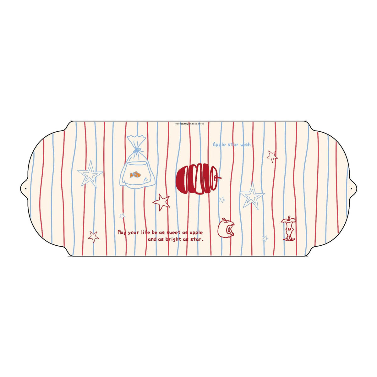 Decorative Refrigerator Top Dust Cover with Scalloped Edge and Tassel — product view 5