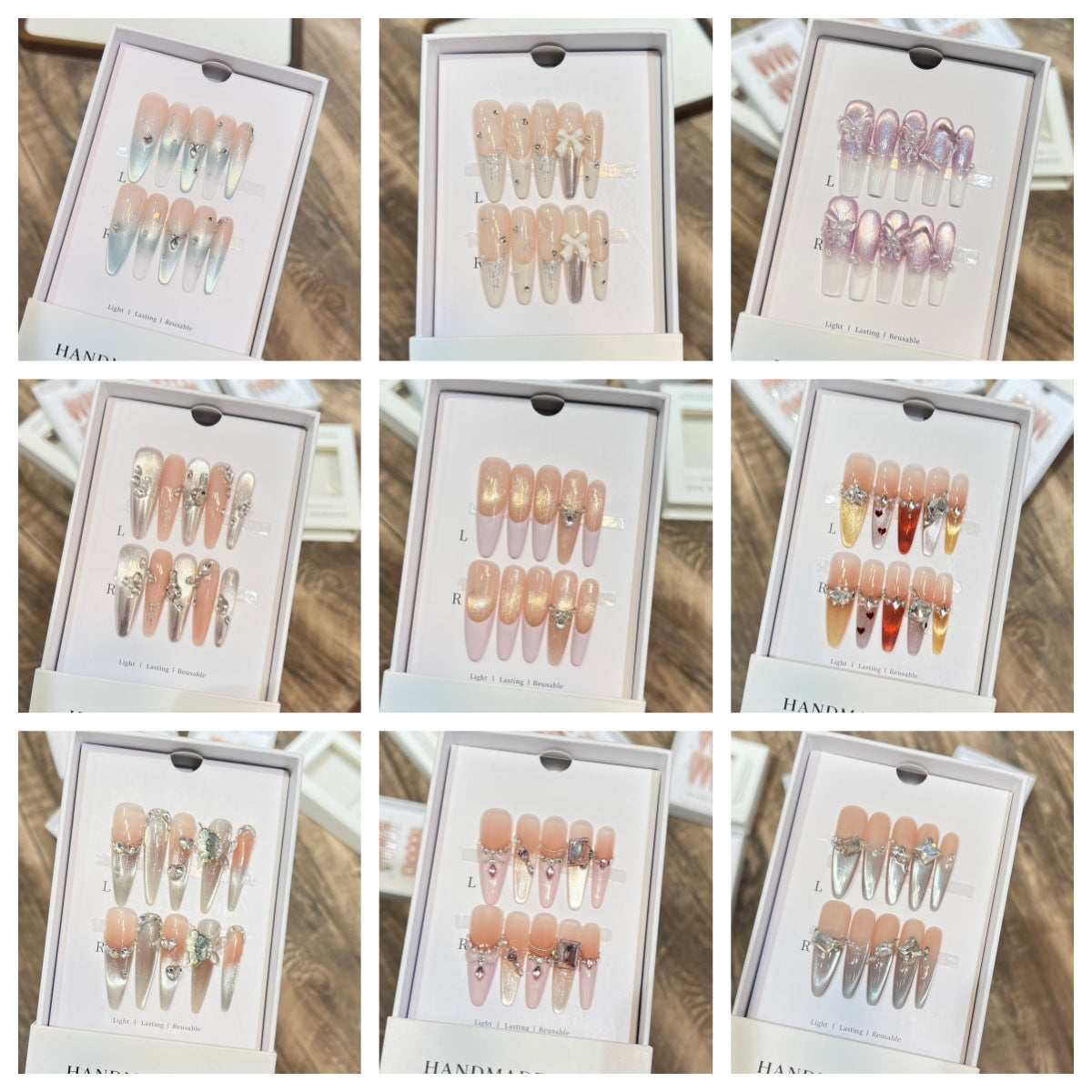Luxurious Decorative Press-On Nail Tips — product view 1