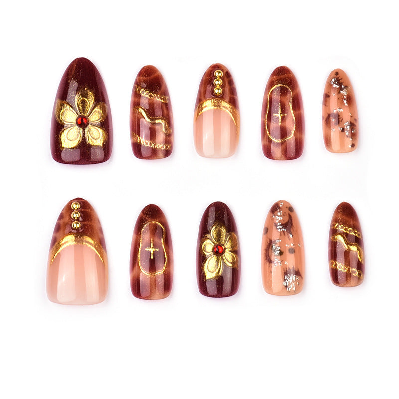 Premium Decorative Acrylic Press-On Nail Set — product view 1