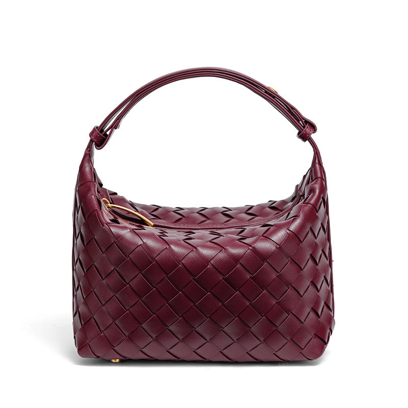 Handmade Woven Leather Mini Bag LoungeYard — product view 1