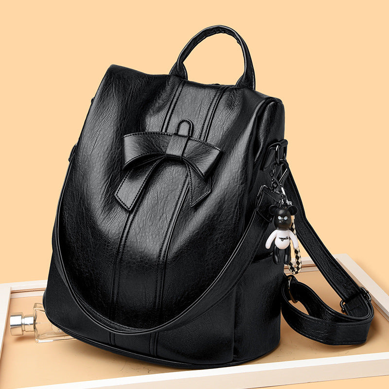 Stylish Bow-Accented Backpack LoungeYard — product view 3