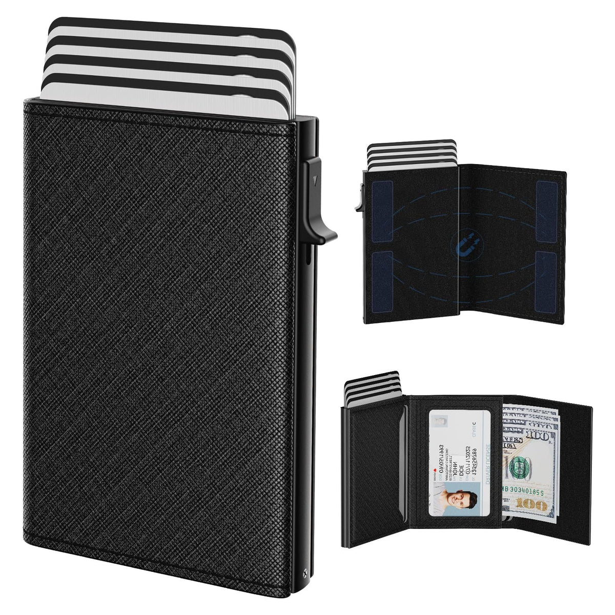 Slim RFID-Blocking Multi-Card Wallet LoungeYard — product view 6