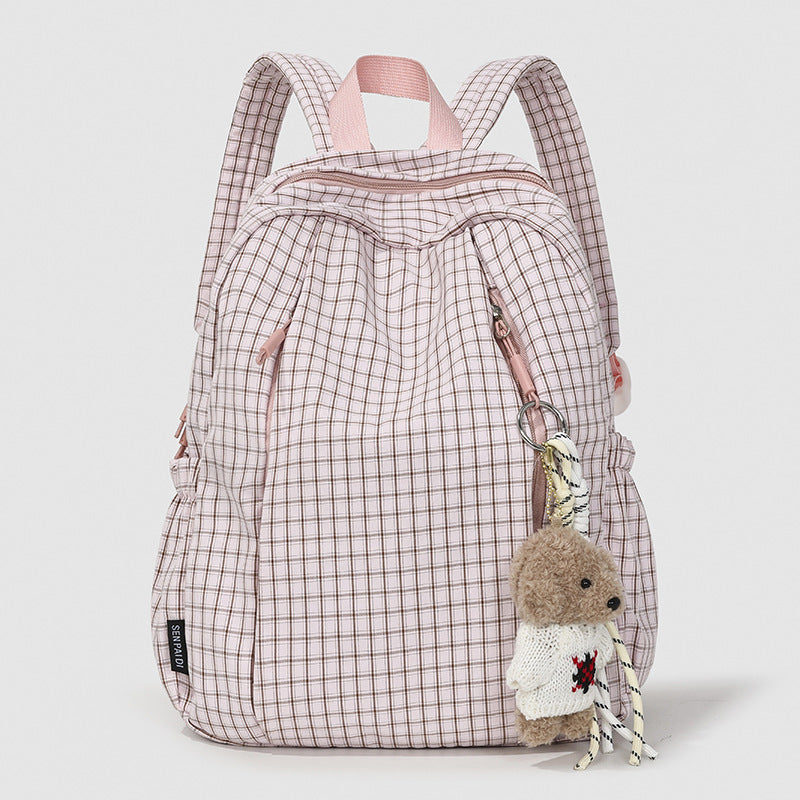 Checked Pattern Backpack — product view 1