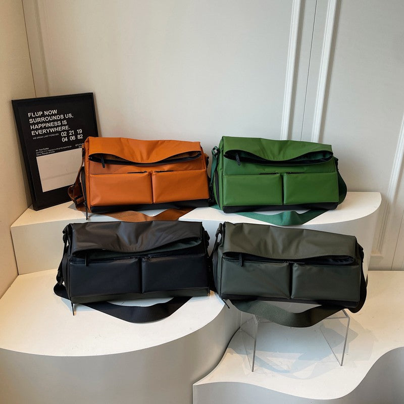Multi-Pocket Waterproof Messenger Bag LoungeYard — product view 3