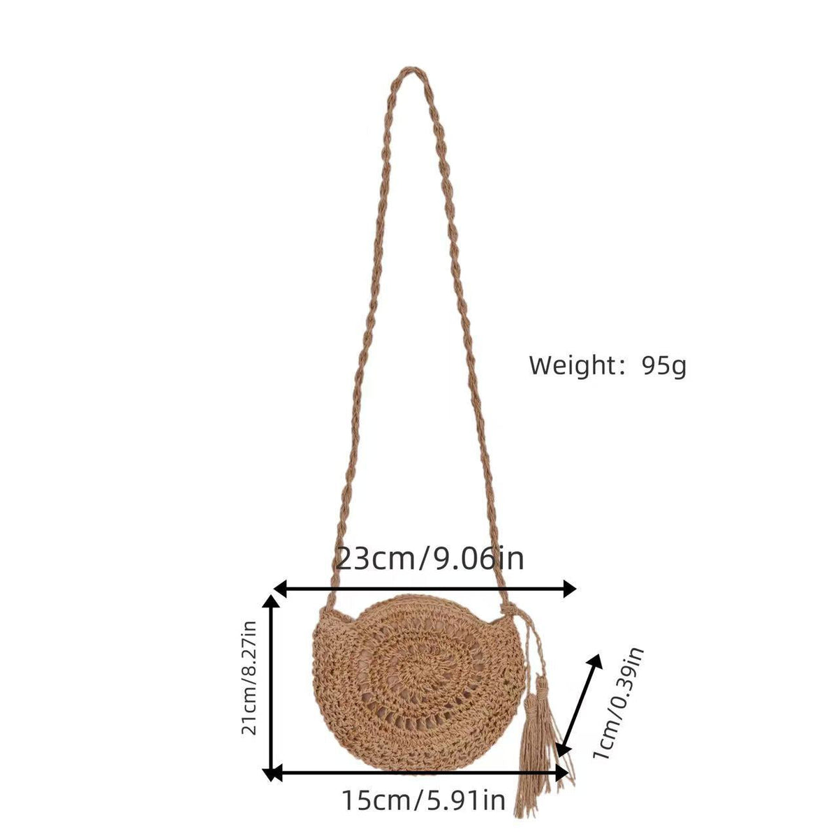 Handbag in trendy macrame design LoungeYard — product view 6