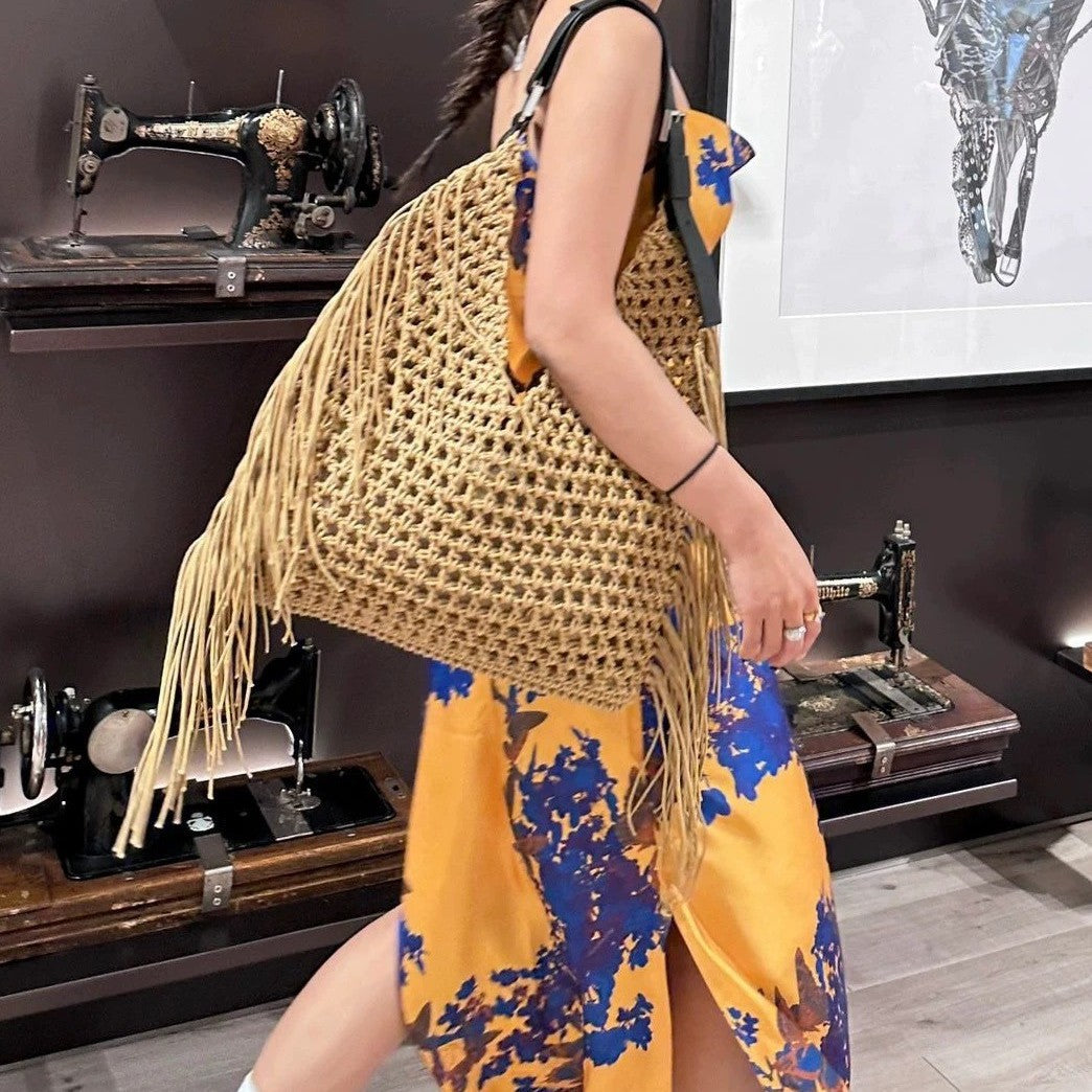 High-quality macrame shoulder bag LoungeYard — product view 4