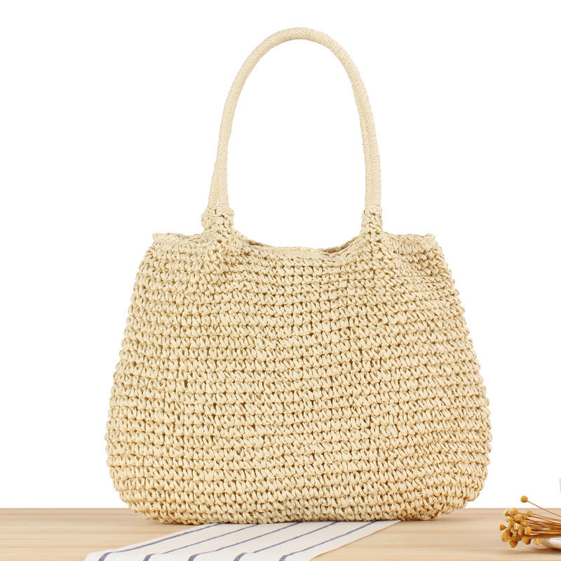 Braided shoulder bag with comfortable carrying handle LoungeYard — product view 4
