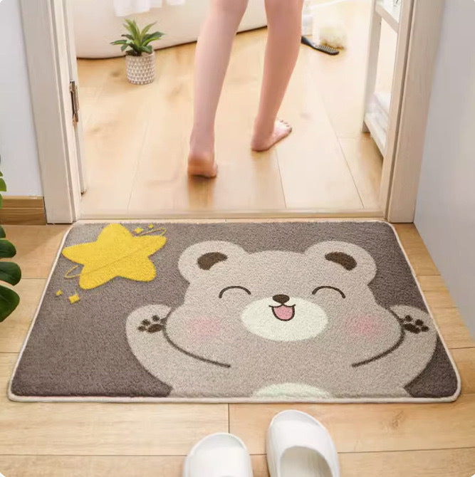 Fun Polar Bear Bath Mat LoungeYard — product view 6