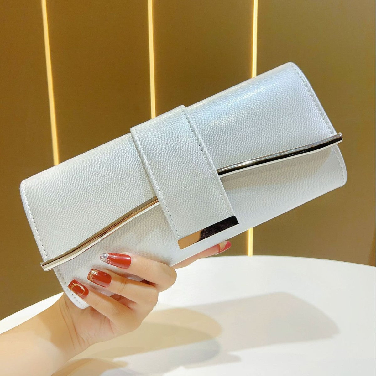 Metallic Evening Clutch — product view 1